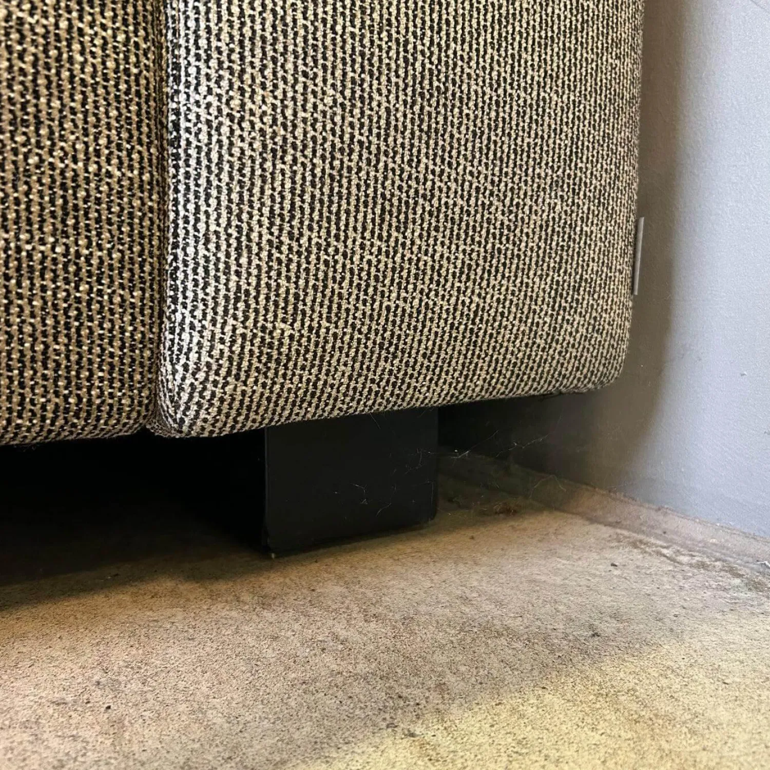 Walter Knoll Polsterbetten|Polsterbett Yuuto 810 200 Stoff Tio 0301 Grau Braun Sockel Schwarz ohne Matratze ohne Lattenrost