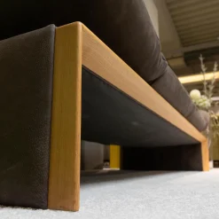 Koinor Polstergruppen|Polsterelementgruppe 2 5 2 Leder A India Schoko Braun Holzrahmen Wildeiche Massiv Metallfuß Aluminium Matt Satiniert Mit Kissen