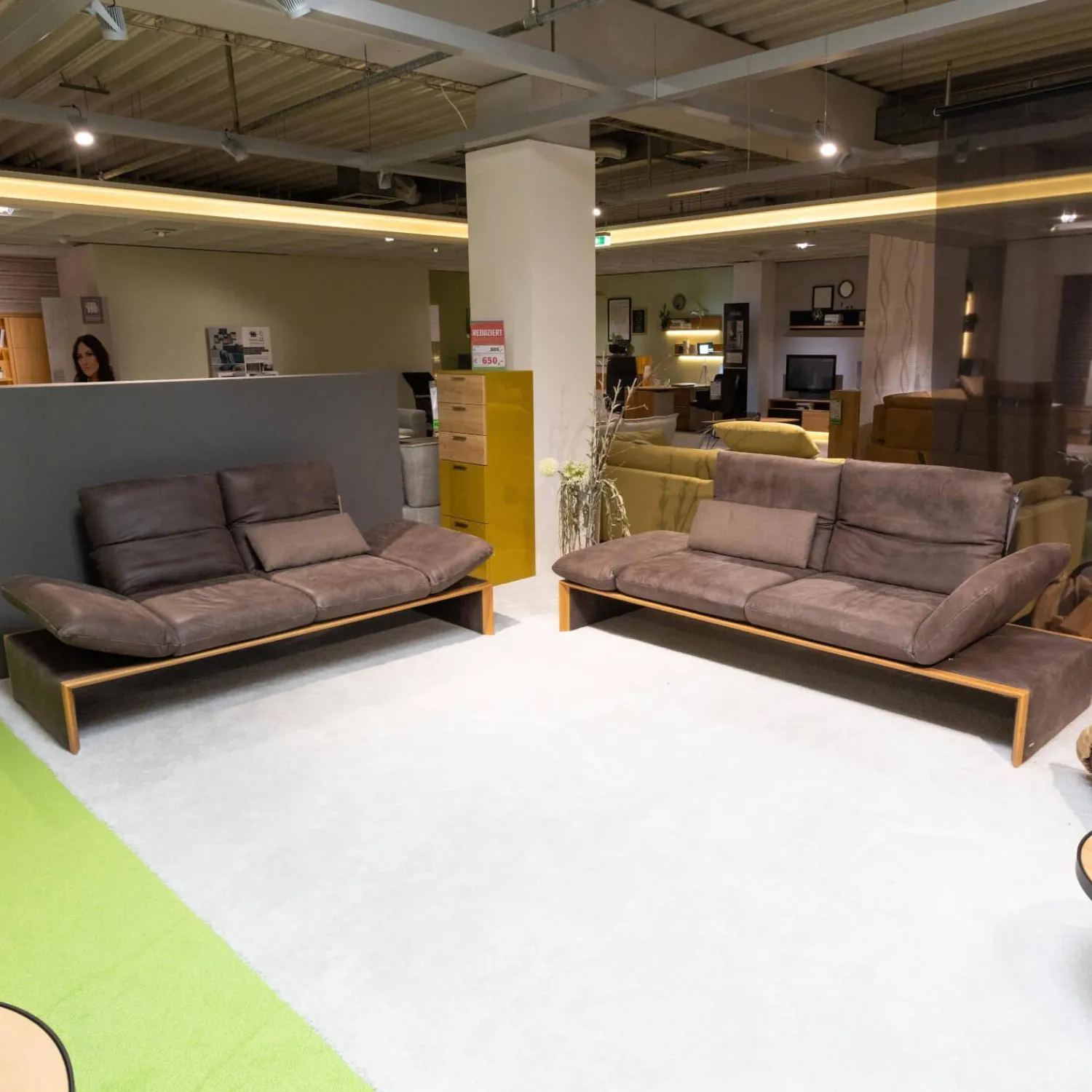 Koinor Polstergruppen|Polsterelementgruppe 2 5 2 Leder A India Schoko Braun Holzrahmen Wildeiche Massiv Metallfuß Aluminium Matt Satiniert Mit Kissen