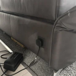 himolla Polstergruppen|Polstergarnitur 1926 Leder 31 Longlife Moor Schwarz Braun Füße Metall 62 Edelstahloptik Gebürstet