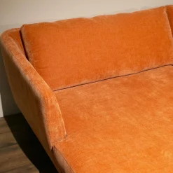 Sits Ecksofas|Polstergarnitur Betty MS 1010 Stoff Wildflower 7 Pail Rust Orange Fuß 177 Metall Grau