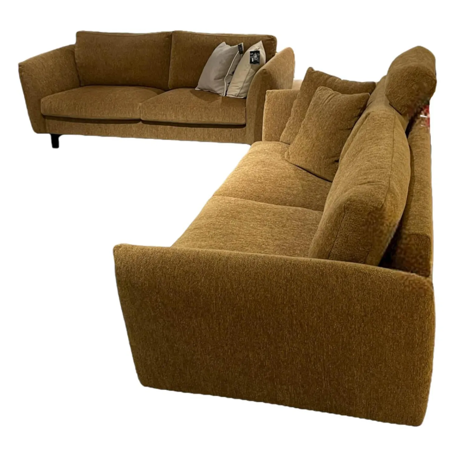 Erpo Polstergruppen|Polstergarnitur CL 970 Stoff 2037.68 Osino Gestell Holzkufe Buche Schwarz