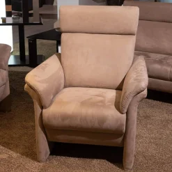 Puhlmann Polstergruppen|Polstergarnitur Gomera Stoff 89804 Gr. D Fuß Chromgleiter Matt Mit 2 Sofas Und 1 Sessel