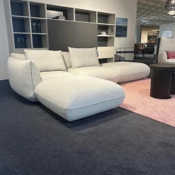 COR Polstergruppen|Polstergarnitur Jalis Stoff 8300 Lichtgrau Grau Nahtband 5091 Mittelgrau Grau Inklusive Hocker