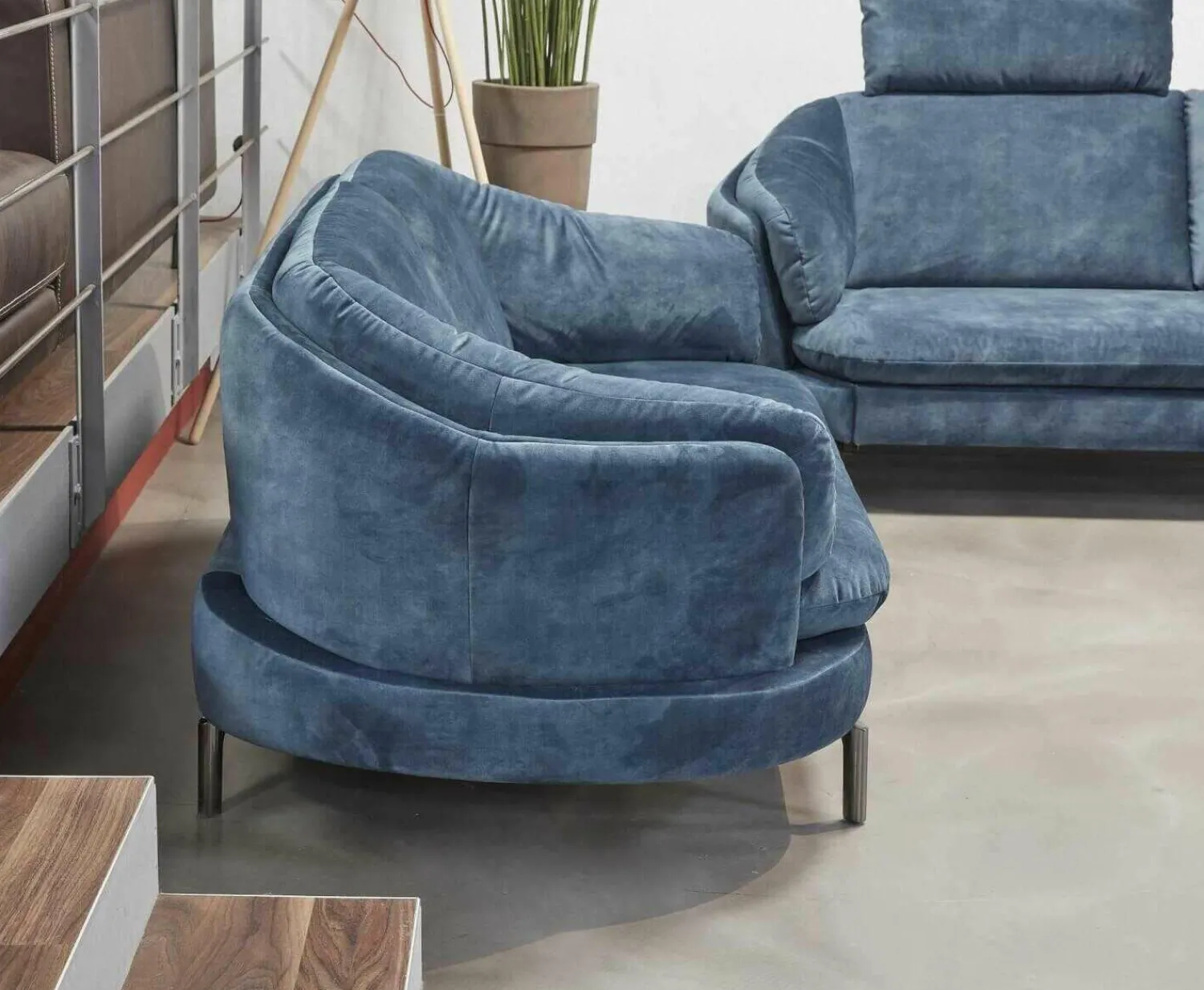 Activineo Polstergruppen|Polstergarnitur Kami Stoff 0735-51 Petrol Füße Anthrazit Verchromt 2 Sofas