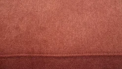 Zehdenick Polstergruppen|Polstergarnitur KS 4975 Stoff Charly Red Rot Fuß Metall Alufarbig Silber Inklusive Hocker