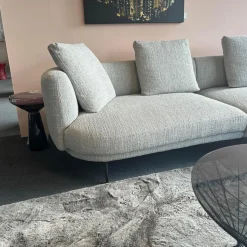 Walter Knoll Polstergruppen|Polstergarnitur Maaru Stoff Namib 7920 Moon Grau Gestell Aluminium Bronze Matt Pulverbeschichtet Mit Kissen