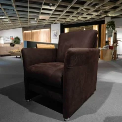 Puhlmann Polstergruppen|Polstergarnitur Ohio 2 Sofas 1 Sessel Braun Microfiber Deluxe Espresso 210