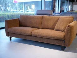 Erpo Polstergruppen|Polstergarnitur Stoff Osino Rostbraun Braun Mit Kissen Und Kopfstütze