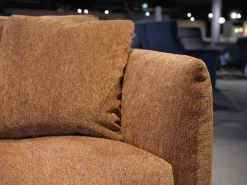 Erpo Polstergruppen|Polstergarnitur Stoff Osino Rostbraun Braun Mit Kissen Und Kopfstütze