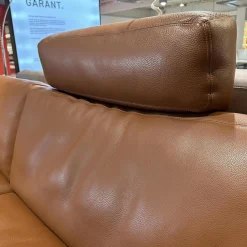 Erpo Polstergruppen|Polstergarnitur XC Leder N Tabac Nature 850 Braun mit Kopfstütze