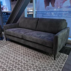 W. Schillig Polstergruppen|Polstergruppe 22850 Alexx Stoff V5295 Anthracite SK40 Grau Füße Metall Lackiert Schwarz Ohne Kopfstütze