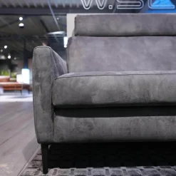 W. Schillig Polstergruppen|Polstergruppe 22850 Alexx Stoff V5295 Anthracite SK40 Grau Füße Metall Lackiert Schwarz Ohne Kopfstütze