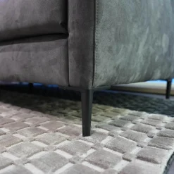 W. Schillig Polstergruppen|Polstergruppe 22850 Alexx Stoff V5295 Anthracite SK40 Grau Füße Metall Lackiert Schwarz Ohne Kopfstütze