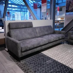 W. Schillig Polstergruppen|Polstergruppe 22850 Alexx Stoff V5295 Anthracite SK40 Grau Füße Metall Lackiert Schwarz Ohne Kopfstütze