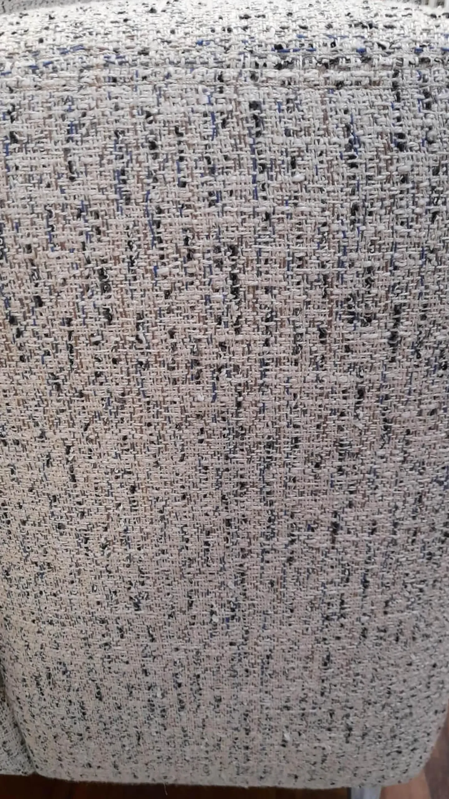 Ponsel Polstergruppen|Polstergruppe 79053 Bezug Stoff 1211 12 Grau Creme Fuß Metall Alu Poliert