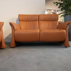 himolla Polstergruppen|Polstergruppe 4895 Caprice Leder 24 Longlife Camel Braun Füße Schwarz