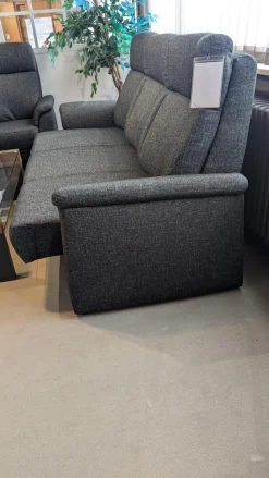 Arco Polstergruppen|Polstergruppe Arnheim Stoff Grit 5407 121 Anthrazit 3-2-1 Mit Keillkissen