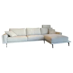Leolux Ecksofas|Polstergruppe Bellice Stoff Monza 00 Beige Fuß Onyx Rauch Schwarz