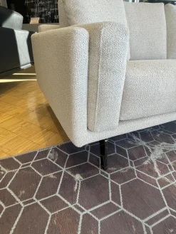 Leolux Ecksofas|Polstergruppe Bellice Stoff Monza 00 Beige Fuß Onyx Rauch Schwarz