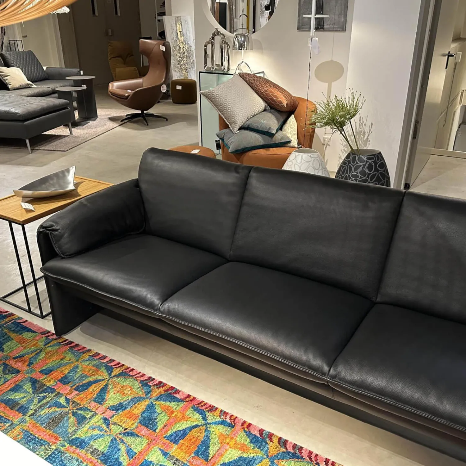 Leolux Polstergruppen|Polstergruppe Bora Bora Leder 51810 Senso 1000 Black Schwarz