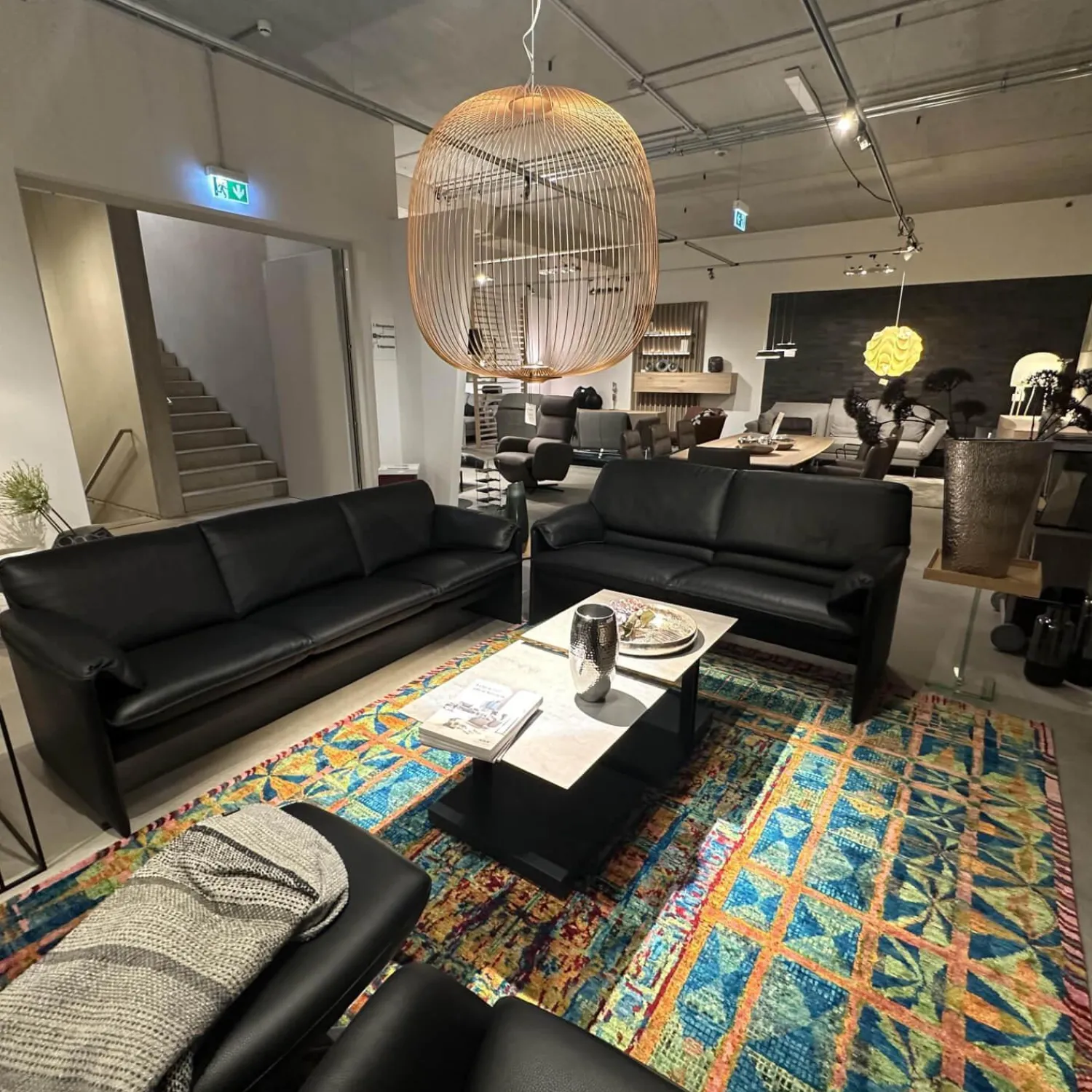 Leolux Polstergruppen|Polstergruppe Bora Bora Leder 51810 Senso 1000 Black Schwarz