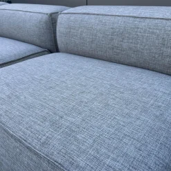 Talenti Loungemöbel|Polstergruppe Casilda Stoff Mokka Grey Grau Gestell Edelstahl Schwarz Pulverbeschichtet