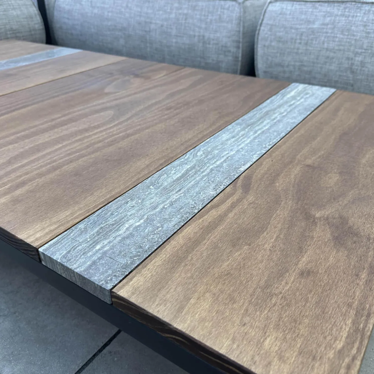 Talenti Loungemöbel|Polstergruppe Casilda Stoff Mokka Grey Grau Gestell Edelstahl Schwarz Pulverbeschichtet