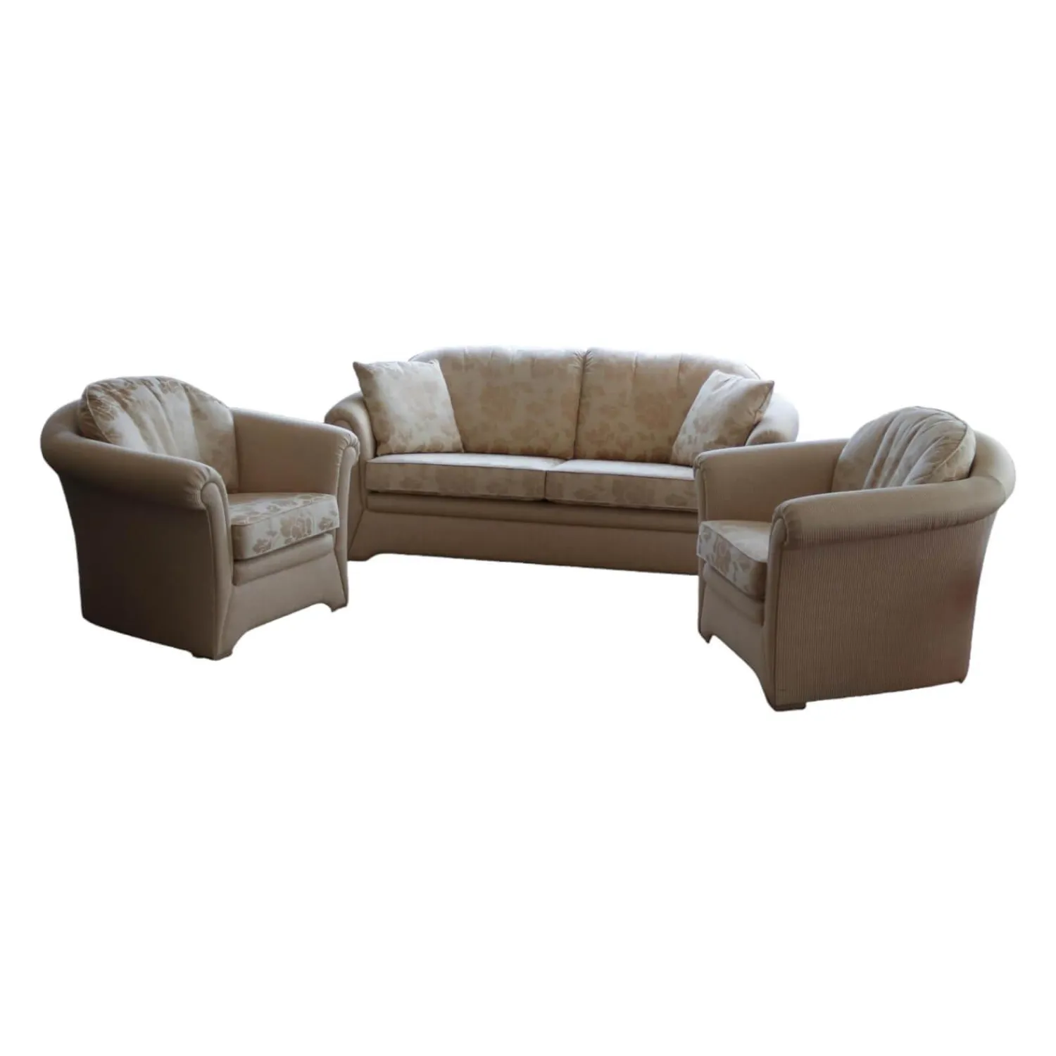 Finkeldei Polstergruppen|Polstergruppe Cavalli Stoff Sanderson A Beige Füße Massivholz