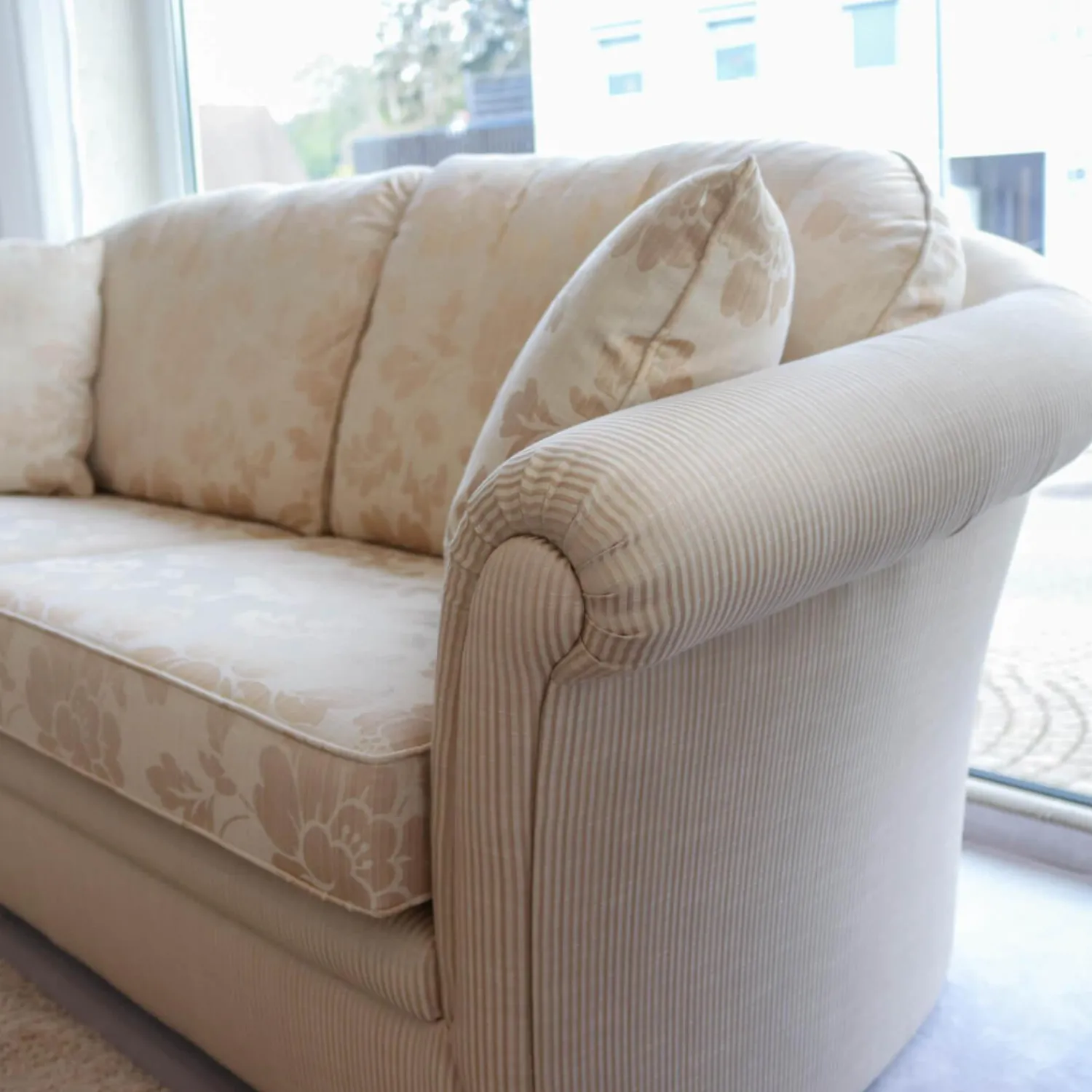 Finkeldei Polstergruppen|Polstergruppe Cavalli Stoff Sanderson A Beige Füße Massivholz