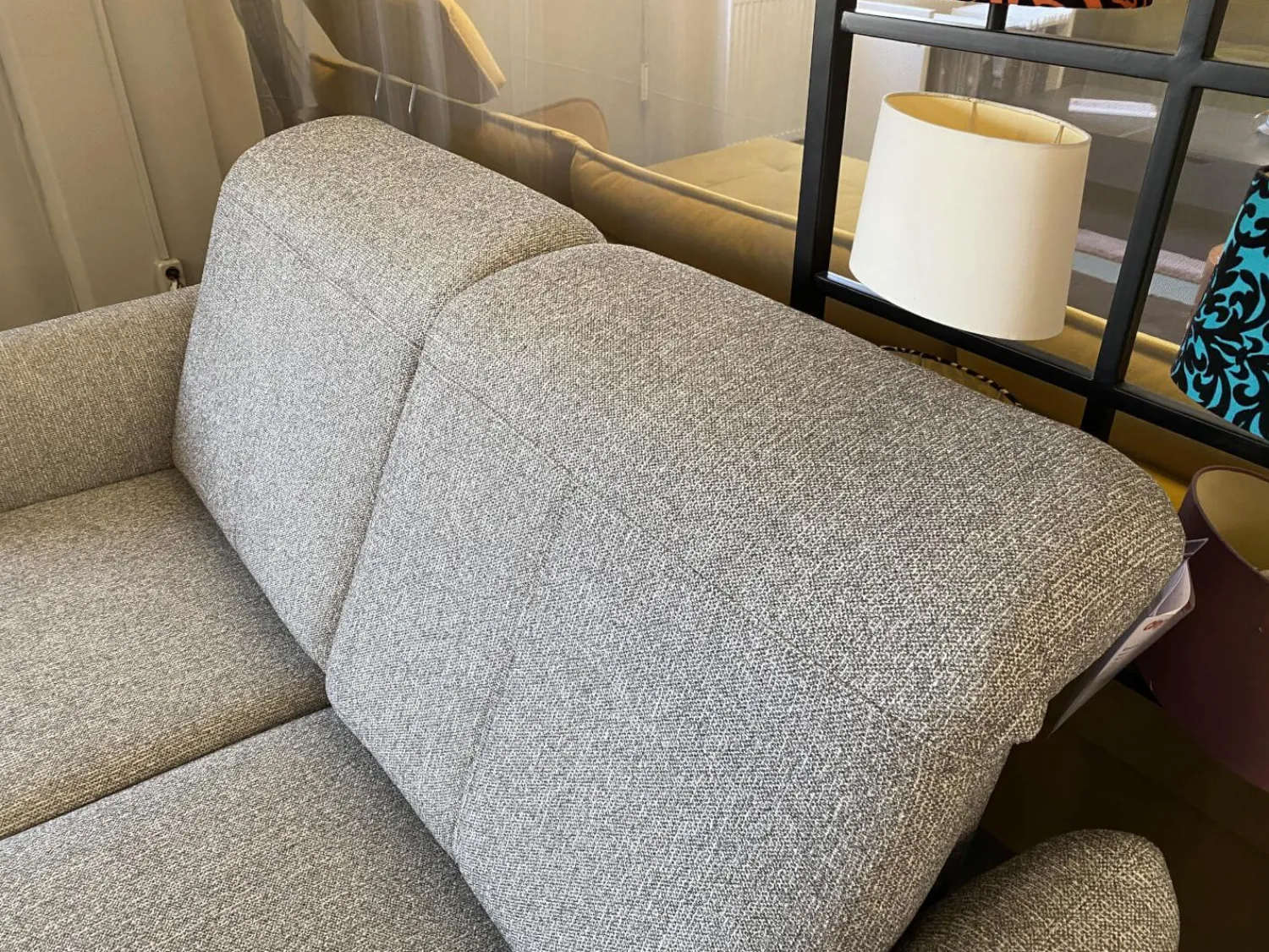 Fischer und Schreiner Polstergruppen|Polstergruppe Chiemsee Stoff Camo Granit Grau Fuß Metall Schwarz Mit Elektrischer Sitztiefenverstellung Und Relaxfunktion