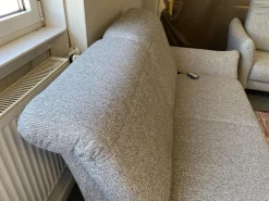 Fischer und Schreiner Polstergruppen|Polstergruppe Chiemsee Stoff Camo Granit Grau Fuß Metall Schwarz Mit Elektrischer Sitztiefenverstellung Und Relaxfunktion