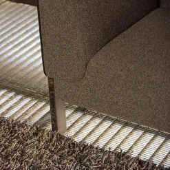 Credo Polstergruppen|Polstergruppe Lobby Stoff 9400 Clip Grau Naht Keder 80293 Rio Anthrazit Füße Vierkant Chrom