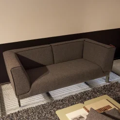 Credo Polstergruppen|Polstergruppe Lobby Stoff 9400 Clip Grau Naht Keder 80293 Rio Anthrazit Füße Vierkant Chrom