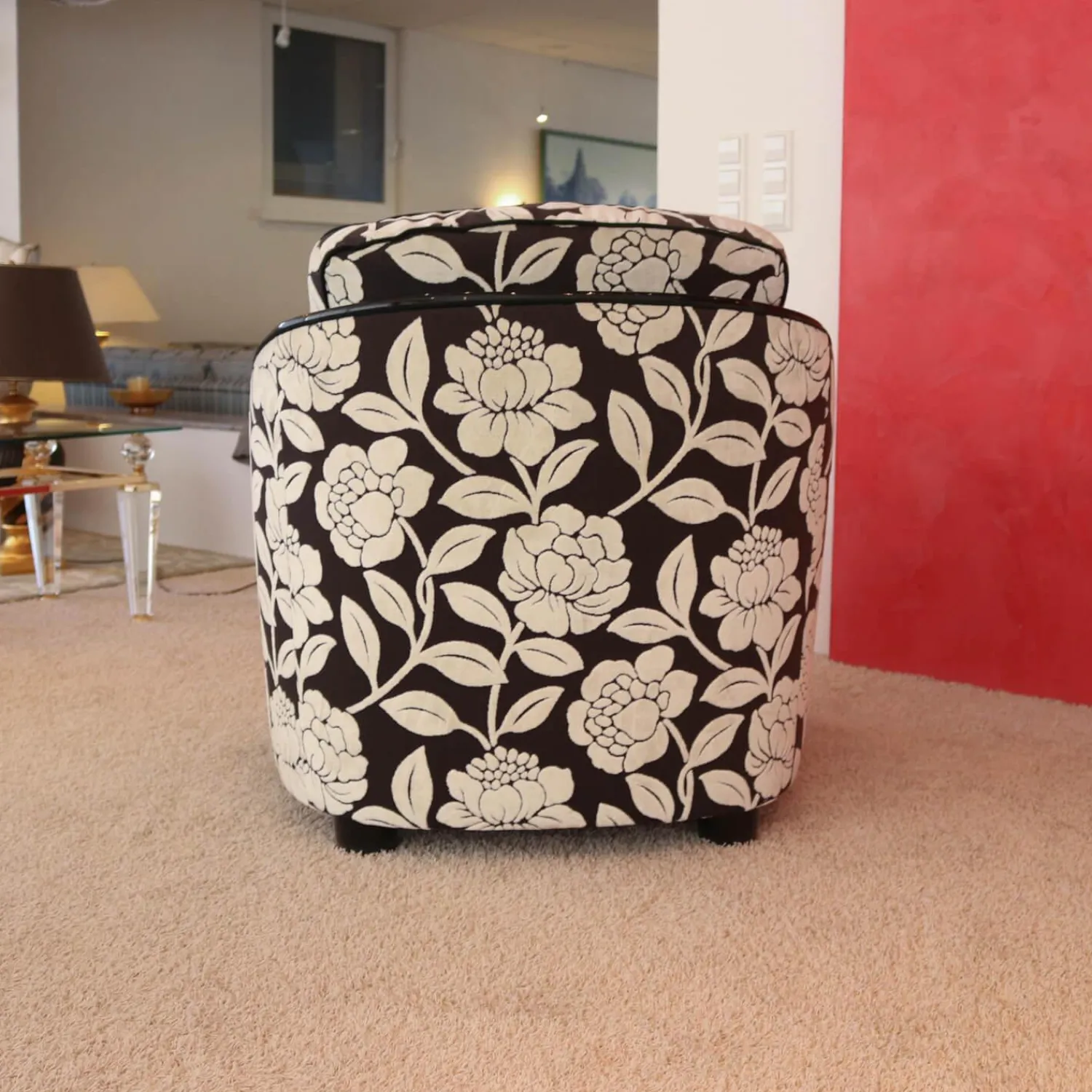 Finkeldei Polstergruppen|Polstergruppe Metropolitan Stoff Hellbeige Schwarz Halbrundsofa Mit 2 Sesseln