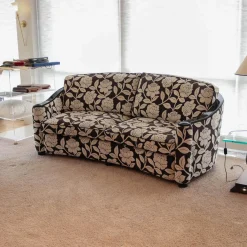 Finkeldei Polstergruppen|Polstergruppe Metropolitan Stoff Hellbeige Schwarz Halbrundsofa Mit 2 Sesseln