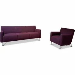 Leolux Ecksofas|Polstergruppe Rooby Stoff 4 83290 Villa 90 Violett mit Sessel