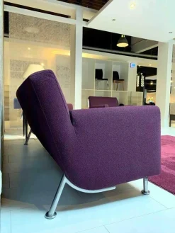 Leolux Ecksofas|Polstergruppe Rooby Stoff 4 83290 Villa 90 Violett mit Sessel