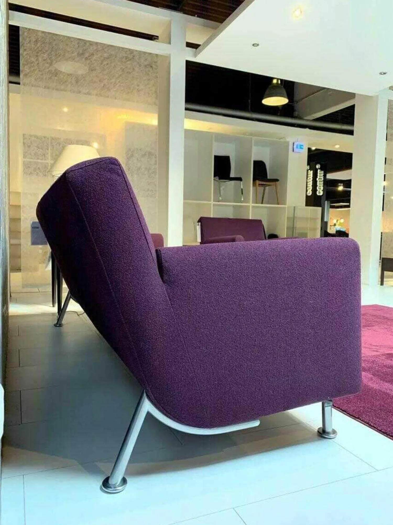 Leolux Ecksofas|Polstergruppe Rooby Stoff 4 83290 Villa 90 Violett mit Sessel