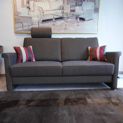 Wemafa Polstergruppen|Polstergruppe York 520 Sofa 2,5 Sitzig, Sessel, Funktionssessel Stoff Bezug Dunkelbraun Melliert 455 080 Funktionssessel Manuell Stufenlos Verstellbar