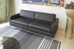 Brühl 2-Sitzer-Sofas|Polsterprogramm Tomo Leder Jumbo 5661 22 Fuß Chrom Glänzend