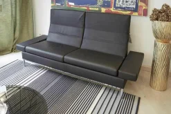 Brühl 2-Sitzer-Sofas|Polsterprogramm Tomo Leder Jumbo 5661 22 Fuß Chrom Glänzend