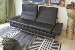 Brühl 2-Sitzer-Sofas|Polsterprogramm Tomo Leder Jumbo 5661 22 Fuß Chrom Glänzend