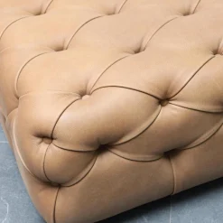 DePadova Hocker & Sitzsäcke|Pouf Capitonné Bezug Leder E2 Nougat F963340 Braun