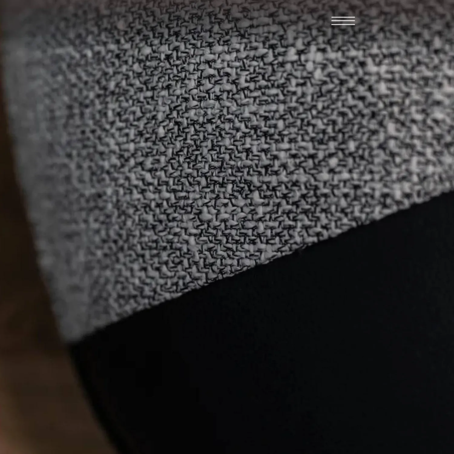 Cierre Hocker & Sitzsäcke|Pouf Echinoidea in Leder Stoffkombination Grau Schwarz