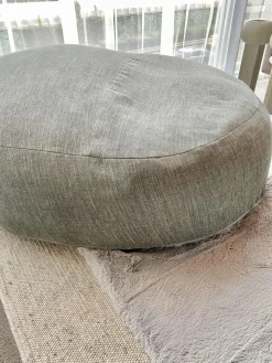 Ivano Redaelli Hocker & Sitzsäcke|Pouf Friz Bezug Stoff Tesis Dunkelgrau