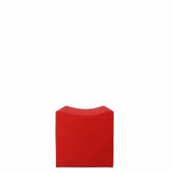 Jan Kurtz Hocker & Sitzsäcke|Pouf Snake Rot mit Styroporkern und PU-Schaummantel