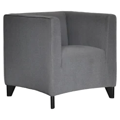 Wittmann Relaxsessel|Quadra Sessel Bezug Stoff Object Cat. G Farbe Anthrazit Füße Buche Schwarz Geölt