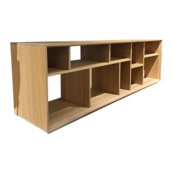 Team 7 Regale|Raumteiler Regal Cubus 05 Eiche Weißöl Mit Beidseitiger Kippsicherung