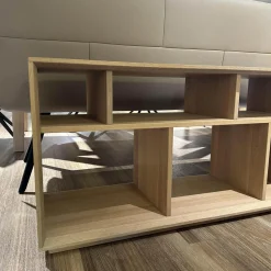 Team 7 Regale|Raumteiler Regal Cubus 05 Eiche Weißöl Mit Beidseitiger Kippsicherung